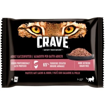 CRAVE Multipack Lachs Und Huhn 44x85 G 3 CRAVE Multipack Lachs Und Huhn 44x85 G