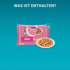 Purina ONE Junior Kittenfutter Nass Zarte Stückchen In Sauce Lachs 48x85g 20 Purina ONE Junior Kittenfutter Nass Zarte Stückchen In Sauce Lachs 48x85g -Katzenartikel 035f9237306dc1179fa421557d4df9d5951f9a84 1356454 de DE purina one 3