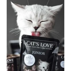 CAT'S LOVE Junior 12x85g Kalb Mit Eierschalen & Lachsöl -Katzenartikel 0fbd5f10e5a9e35a001e74dcb90dc5416d62d4e9 1274355 1