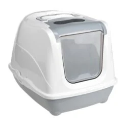 AniOne Katzentoilette Flip Cat M Grau