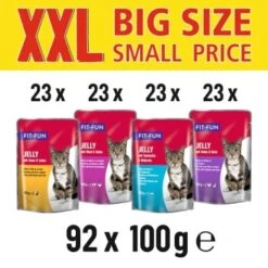 FIT+FUN Jelly Multipack 92x100g 4 Leckere Sorten -Katzenartikel 12ea388ecd42bd23d5b1430ab0d37c09569f9b1a 9497fcf5af4b128d1a905579b233538c28e807ff