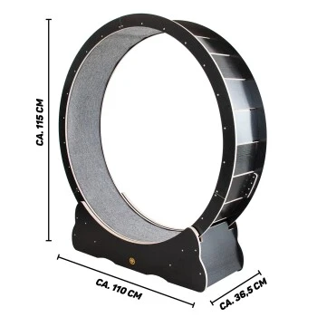 Canadian Cat Company Katzenlaufrad Aus Holz L Schwarz 5 Canadian Cat Company Katzenlaufrad Aus Holz L Schwarz – Bild 3