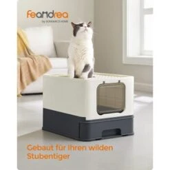 FEANDREA Katzentoilette, Mit Deckel Schwarz -Katzenartikel 6690935c3417ab909adbc37f3ef640e2d884184f 1665868 de DE 43fe626217411d3ef78347bf6a95375f5becd5d3uVaCEU