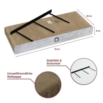 Canadian Cat Company Kratzbrett Cloud Für Die Wand 9 Canadian Cat Company Kratzbrett Cloud Für Die Wand – Bild 7