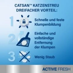 CATSAN Active Fresh Klumpstreu 8 L -Katzenartikel a73368db549fd9b09b626975c4baa97d4ec4c8b3 1276805 3