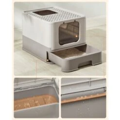 FEANDREA Katzentoilette, Mit Deckel Grau -Katzenartikel aadb0682e1c4ccf6377aea8ab1927ece46913240 1483585 de DE 41ec3e3236c931a56a984e3ffa71f02aefb53fdeKINKbQ