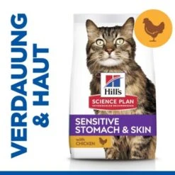 Hill's Science Plan Sensitive Stomach & Skin Adult 1+ Mit Huhn 7 Kg -Katzenartikel b8937505ac00afd4cc238d47e3fefd742ba53d48 52742023137 1