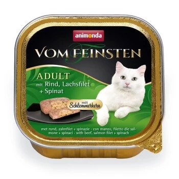 Animonda Vom Feinsten Adult Mit Schlemmerkern 32x100g Rind, Lachsfilet & Spinat 3 Animonda Vom Feinsten Adult Mit Schlemmerkern 32x100g Rind, Lachsfilet & Spinat