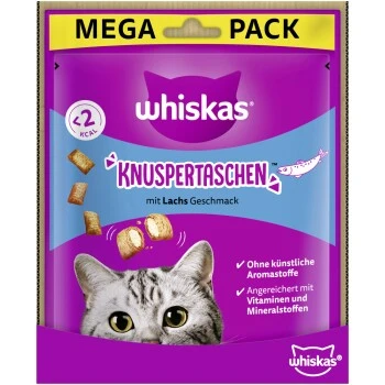 Whiskas Knuspertaschen 4x180g 4 Whiskas Knuspertaschen 4x180g – Bild 2