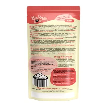 Lucky Lou Kitten Geflügel 16x125g 4 Lucky Lou Kitten Geflügel 16x125g – Bild 2